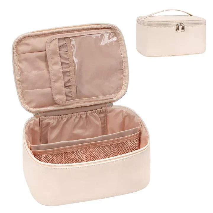 BeautyCase Reise Kosmetik Organizer mit Verstellbaren Fächern