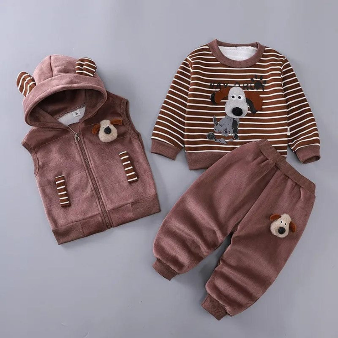 BearBuddy Babyset 3-teilig – Jacke, Weste und Hose