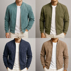 Velurox Herren Sommerjacke im Wildleder-Look mit Reißverschluss