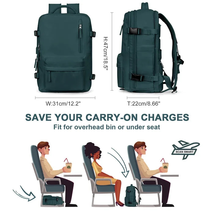AquaTrail vandtæt rejserygsæk med USB-tilslutning