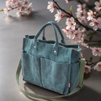 Schultertasche Damen Groß Cord für Freizeit und Arbeit