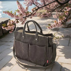 Schultertasche Damen Groß Cord für Freizeit und Arbeit