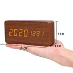 Zegar LED z wyświetlaczem temperatury i 3 czasami alarmu
