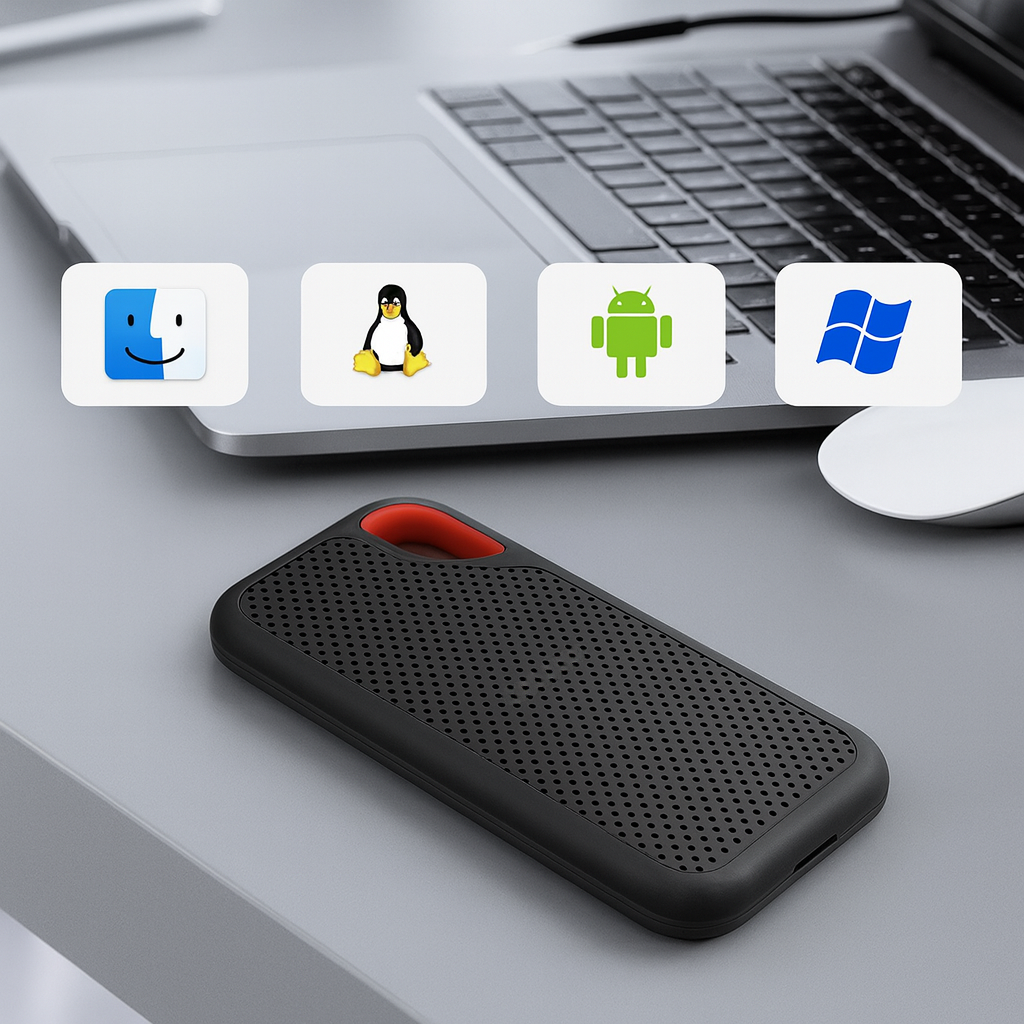 DatenKern Zewnętrzny Dysk Półprzewodnikowy 2TB USB-C Szybki Przenośny Pamięć