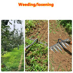 GartenPro Bodenrechen – Stalowy grabi do chwastów do pracy w ogrodzie