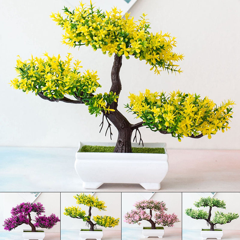 GrünZen Kunstbonsai Dekopflanze für Wohnraum und Büro