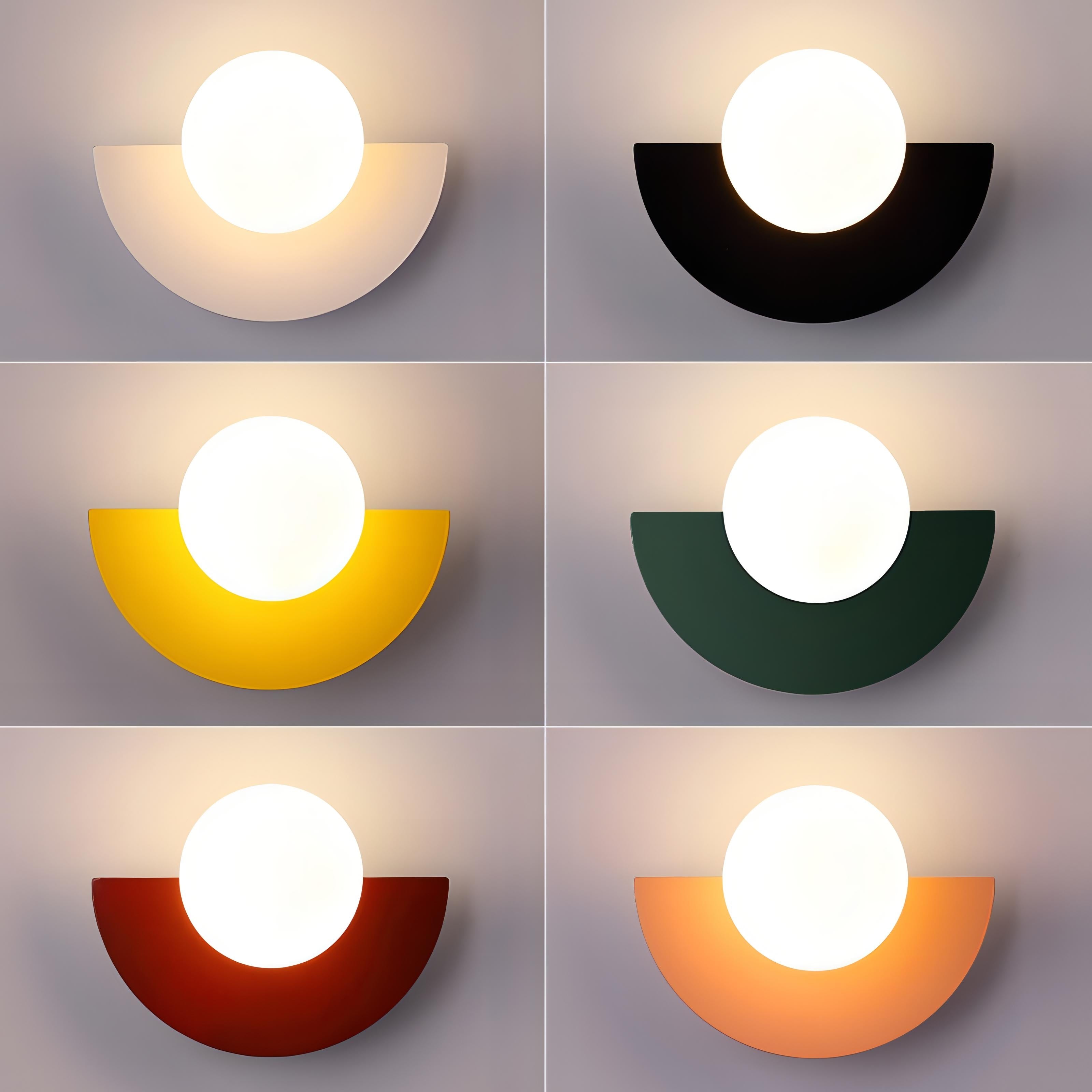 Lampa ścienna Nordexa Halbrunde z metalu z oświetleniem LED