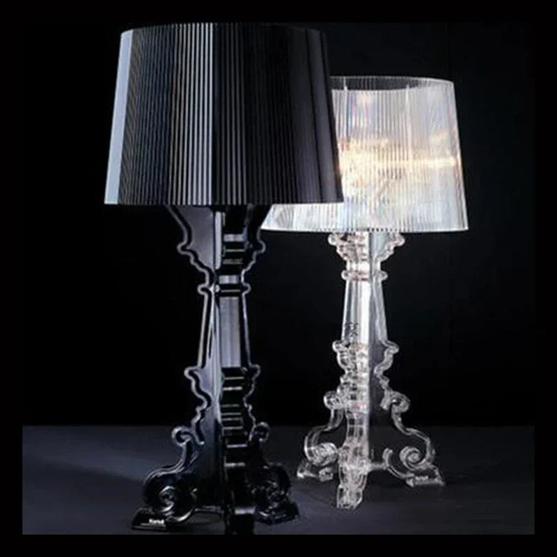 Lampa stołowa z akrylu regulowana wysokość z oprawą E27
