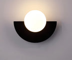 Lampa ścienna Nordexa Halbrunde z metalu z oświetleniem LED