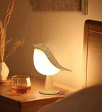 NestGlow fuglenatlampe med touchstyring og USB-opladning