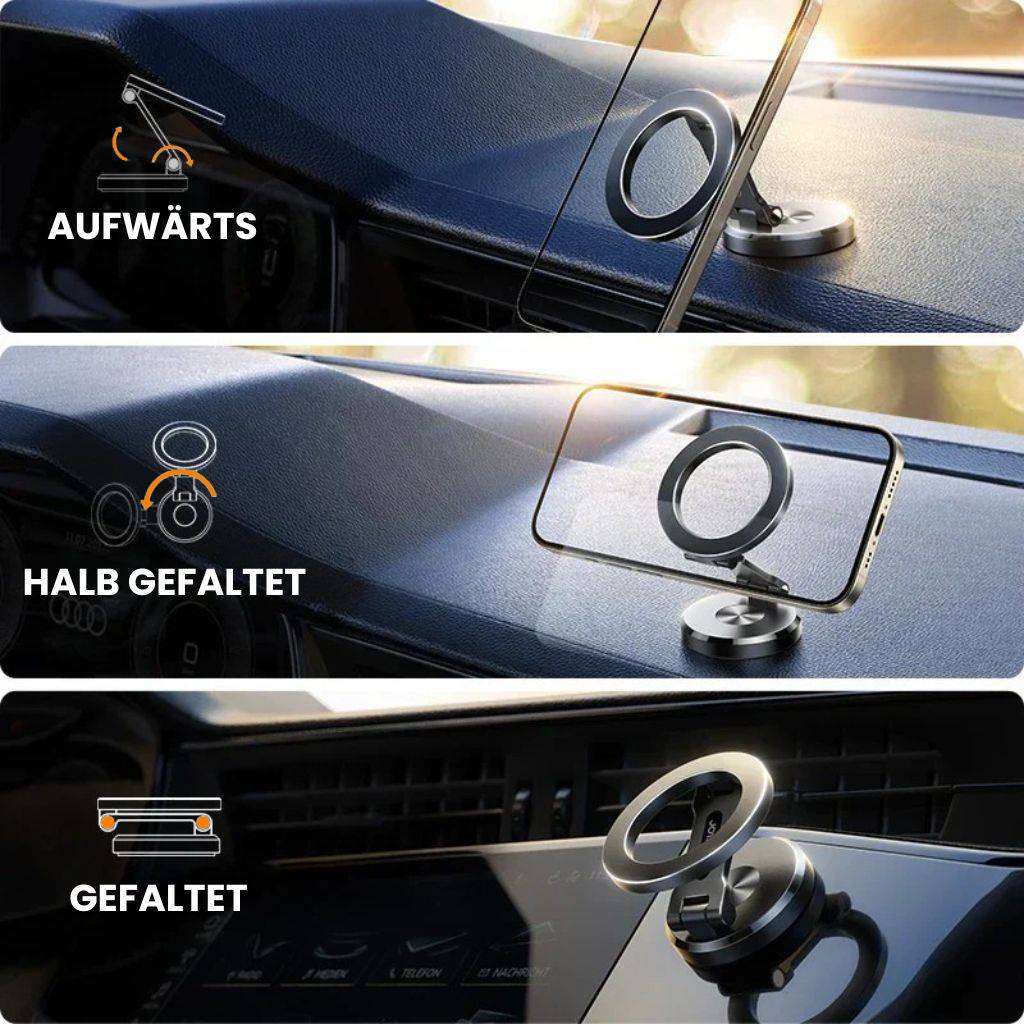 FahrMag Magnetische Auto Handyhalterung Faltbar für Smartphone