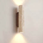Wandleuchte aus Steinoptik mit LED Beleuchtung