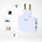 PowerFlex Drehbarer 3-fach Steckdosenadapter mit 180° Schwenkkopf