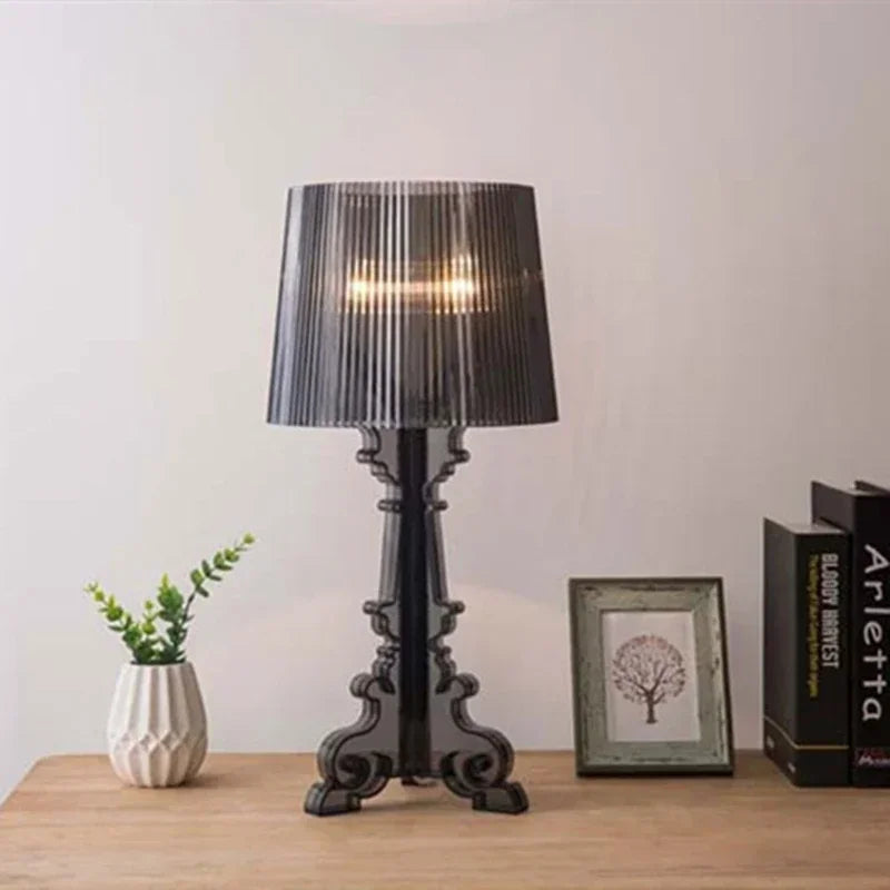 Lampa stołowa z akrylu regulowana wysokość z oprawą E27