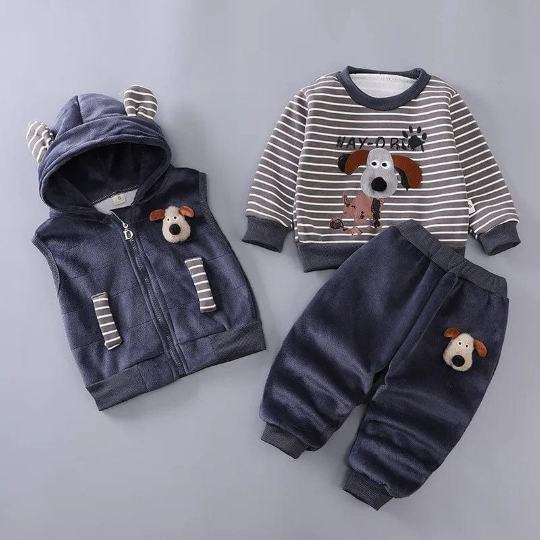 BearBuddy Babyset 3-teilig – Jacke, Weste und Hose