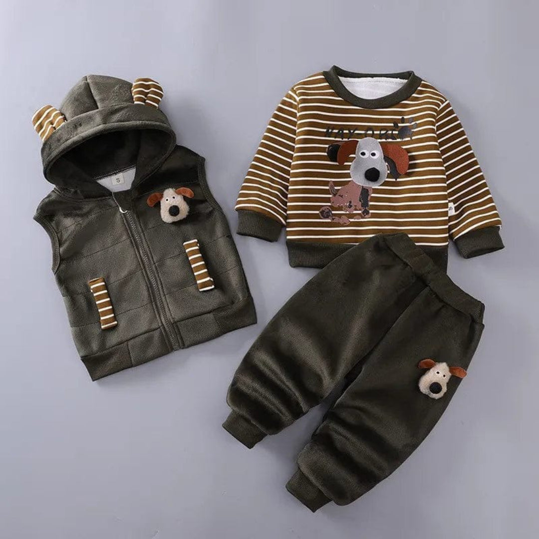 BearBuddy Babyset 3-teilig – Jacke, Weste und Hose