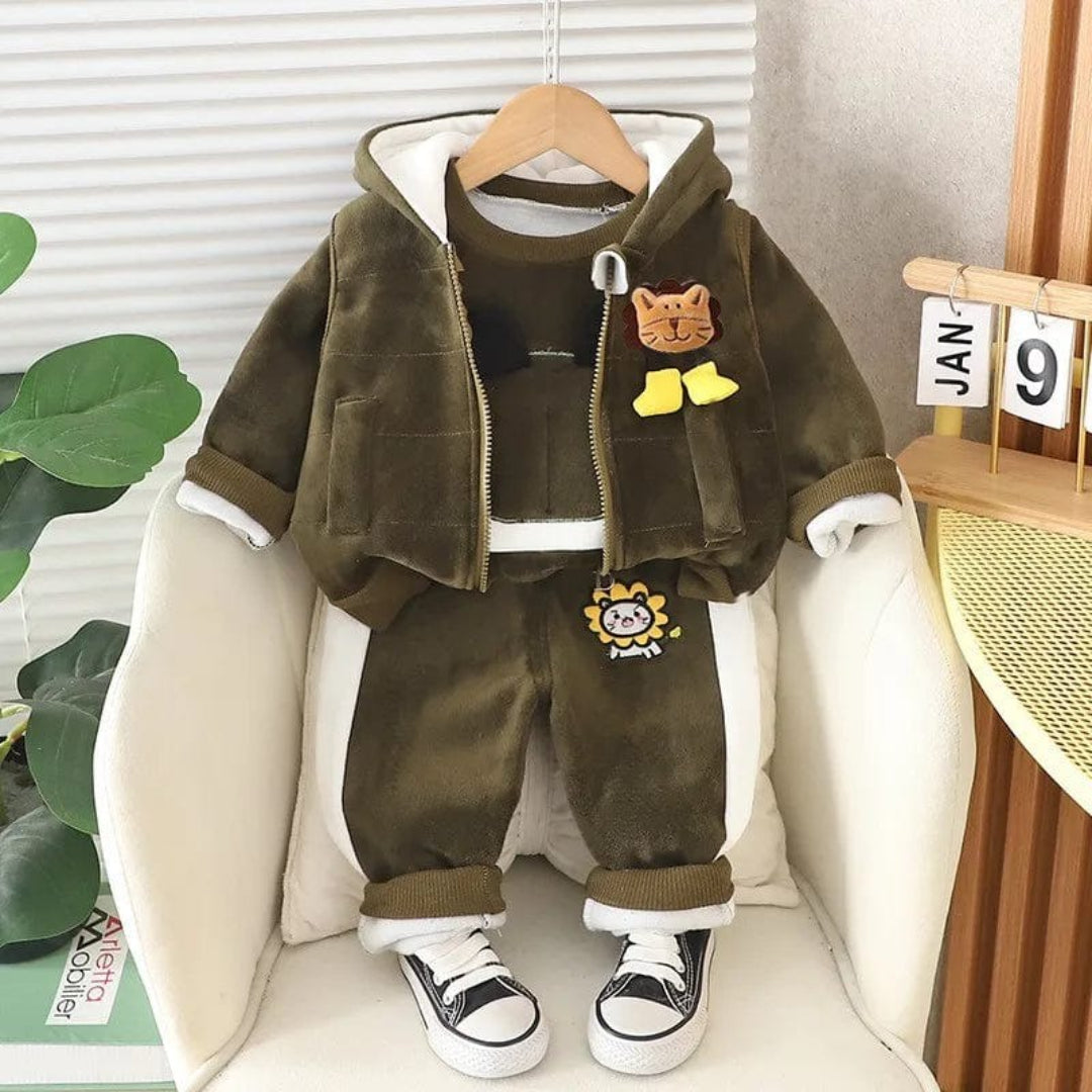 BearBuddy Babyset 3-teilig – Jacke, Weste und Hose