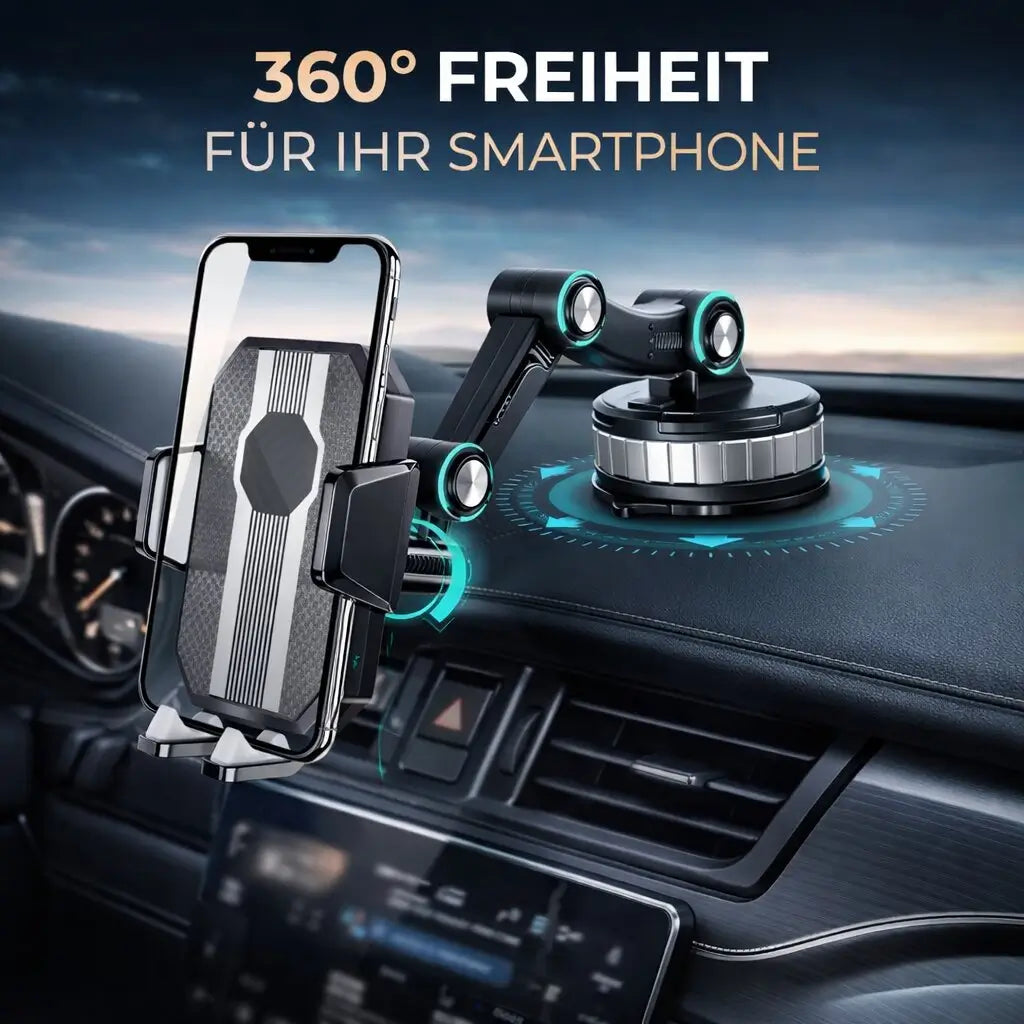 DriveFlex Handyhalterung – Auto Smartphone Halter mit Saugnapf