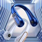CoolBreeze Tragbarer USB Nackenventilator mit 360° Luftzirkulation