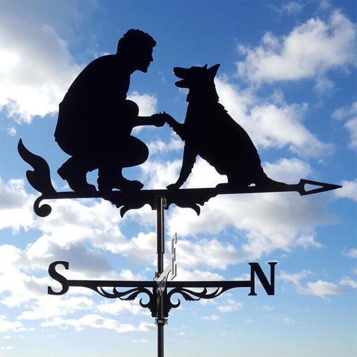 WindArt ogrodowy wiatrak z metalu do ogrodu i na dach