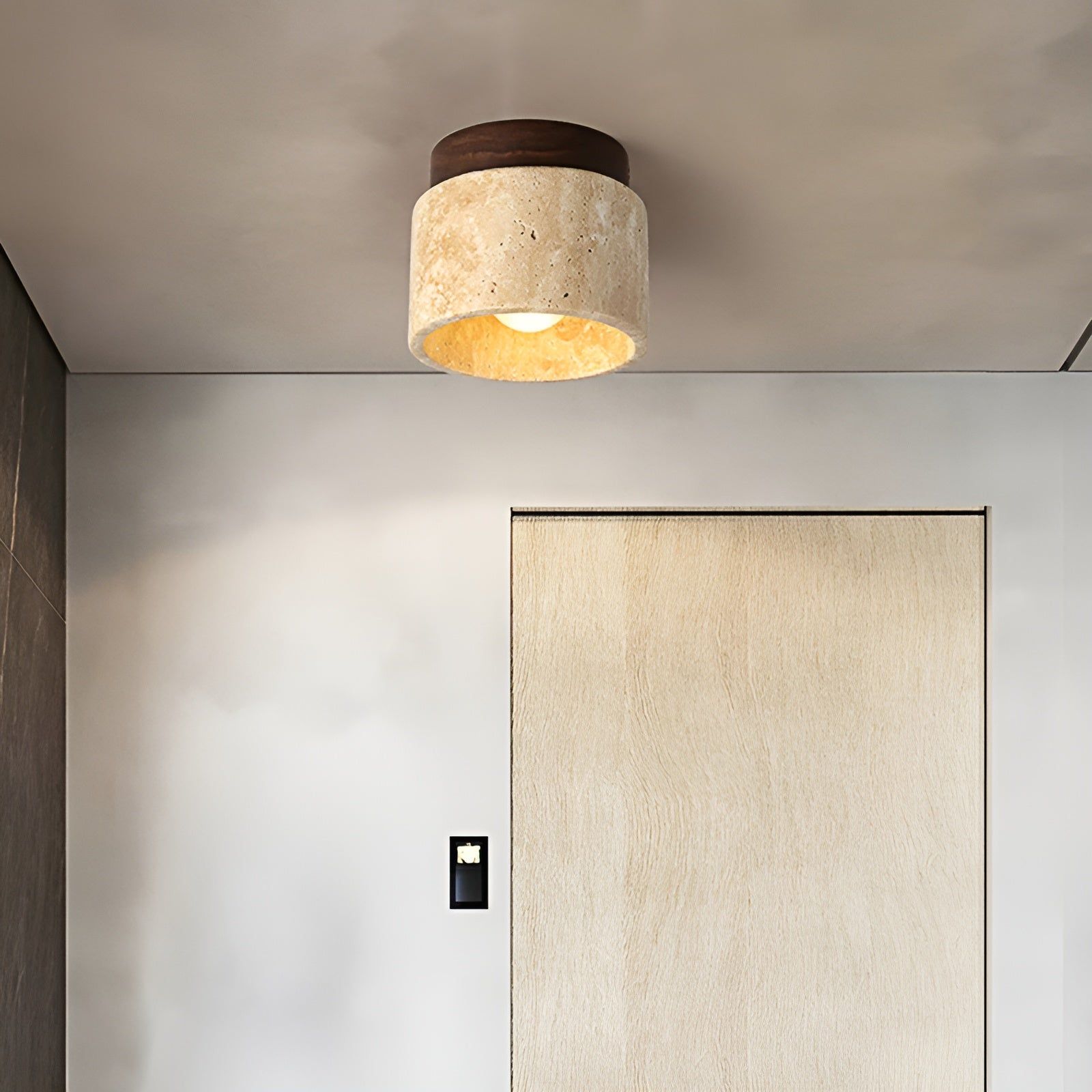 Deckenleuchte mit LED ruhiges Lichtbild minimalistisch