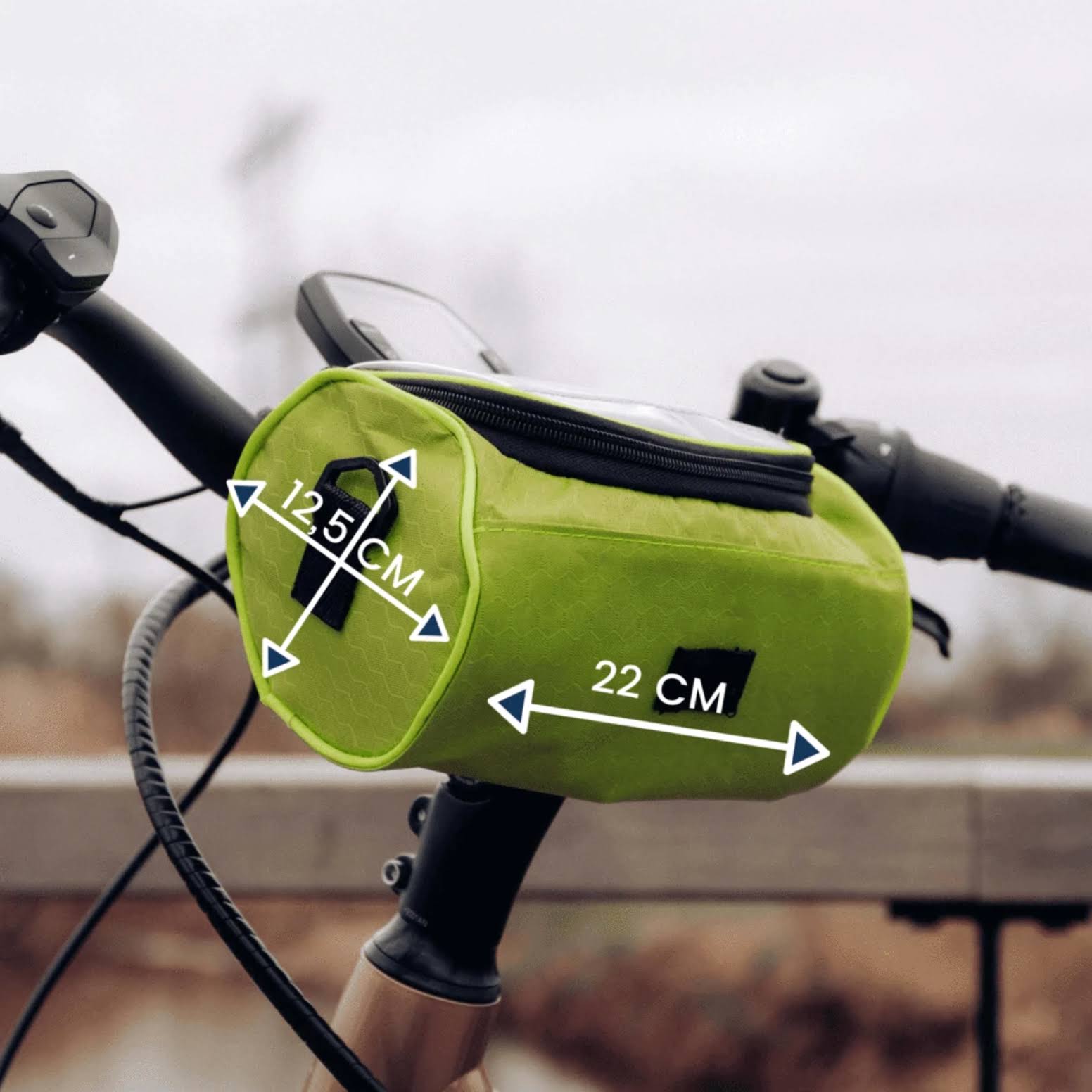 Torba rowerowa BikePocket wodoodporna z oknem na telefon i ekranem dotykowym