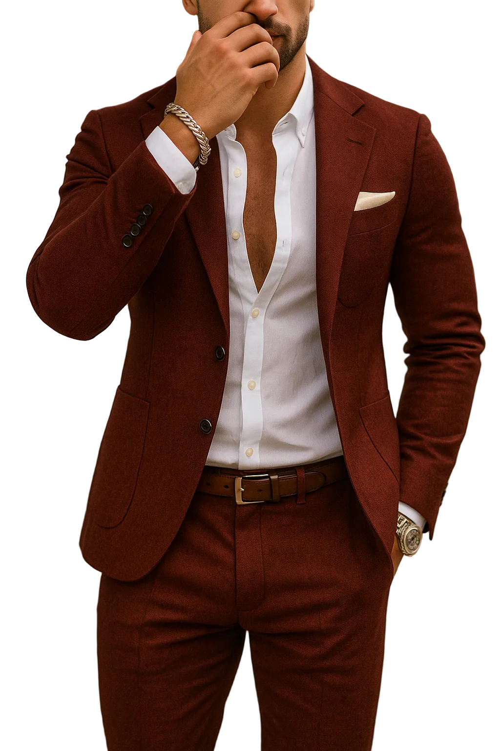 LeinenEleganz Herrenanzug Slim Fit aus Leinen