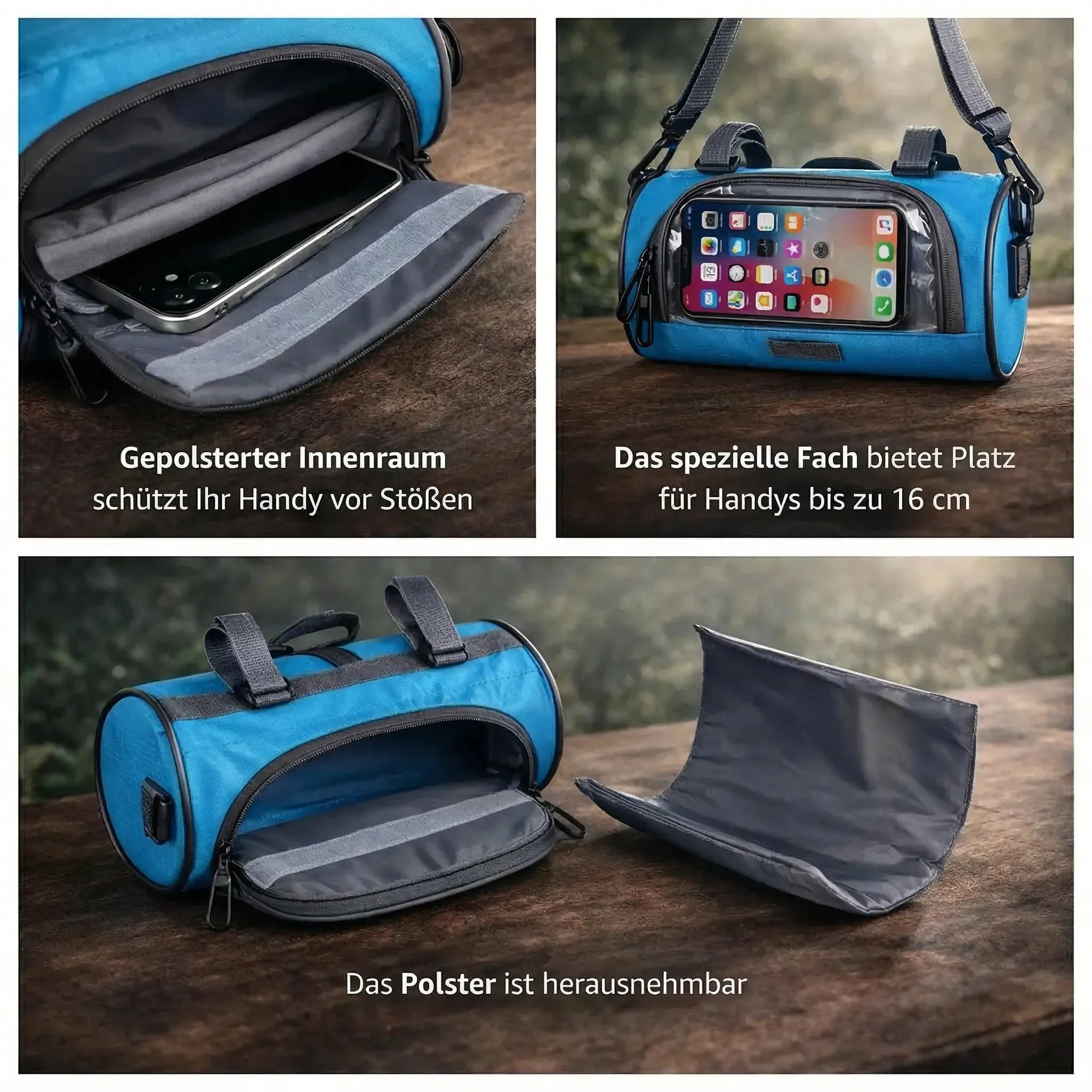 Fahrrad Lenkertasche Mit Touchscreen Fach Wassergeschützt