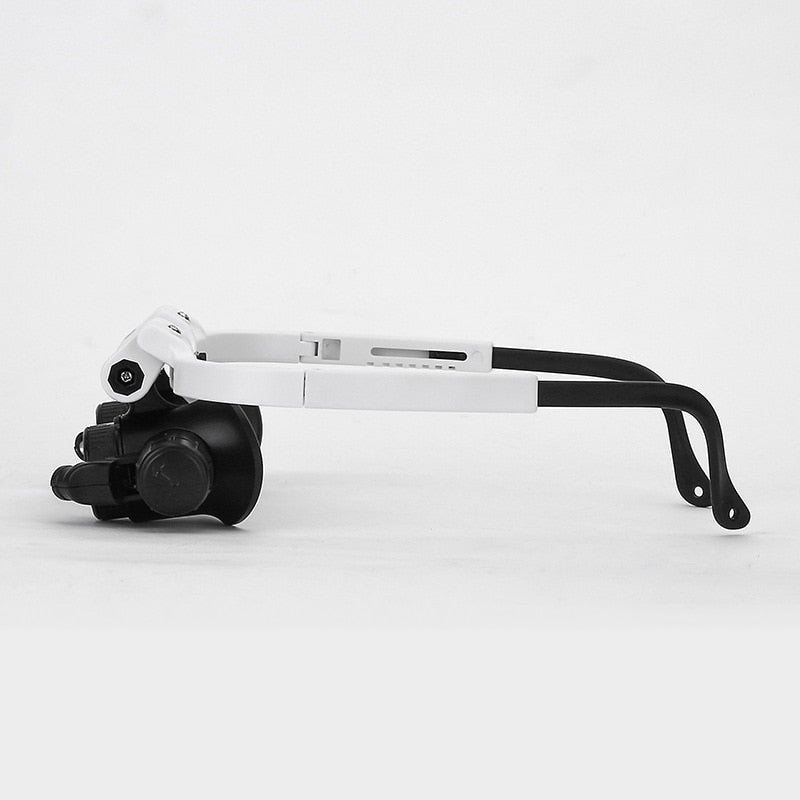 ZoomVision LED Lupenbrille mit Wechselobjektiven