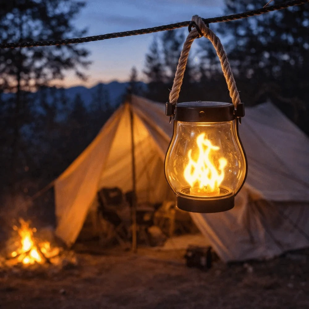 Solarna latarnia ogrodowa FlammenLicht na taras i do ogrodu