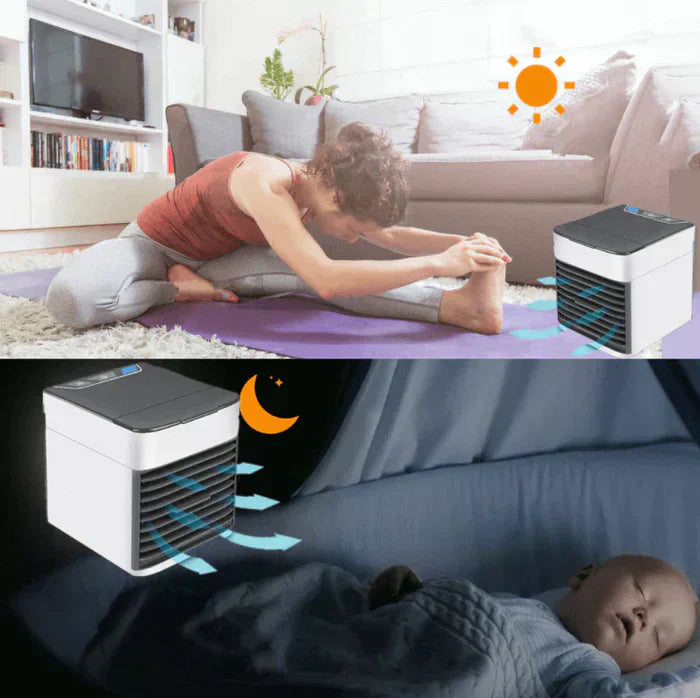 KlimaMini Luftkühler Tragbar 3in1 Ventilator USB