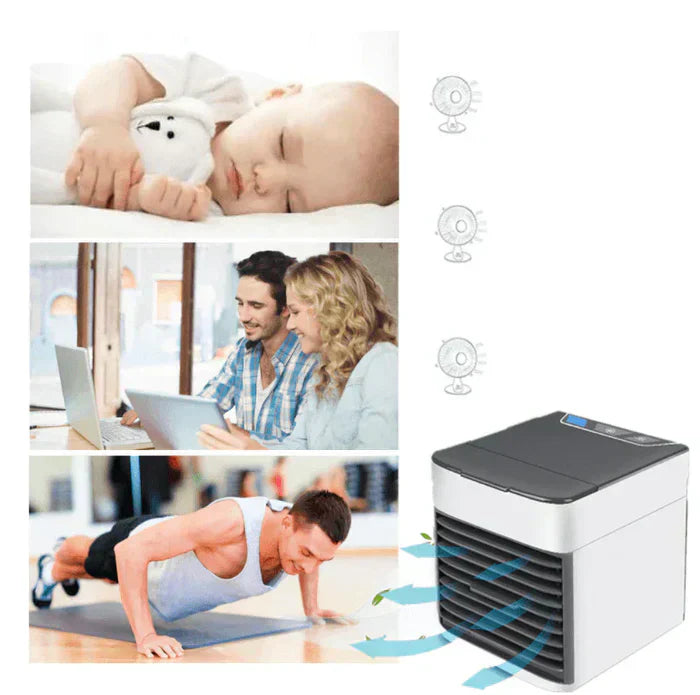 KlimaMini Luftkühler Tragbar 3in1 Ventilator USB