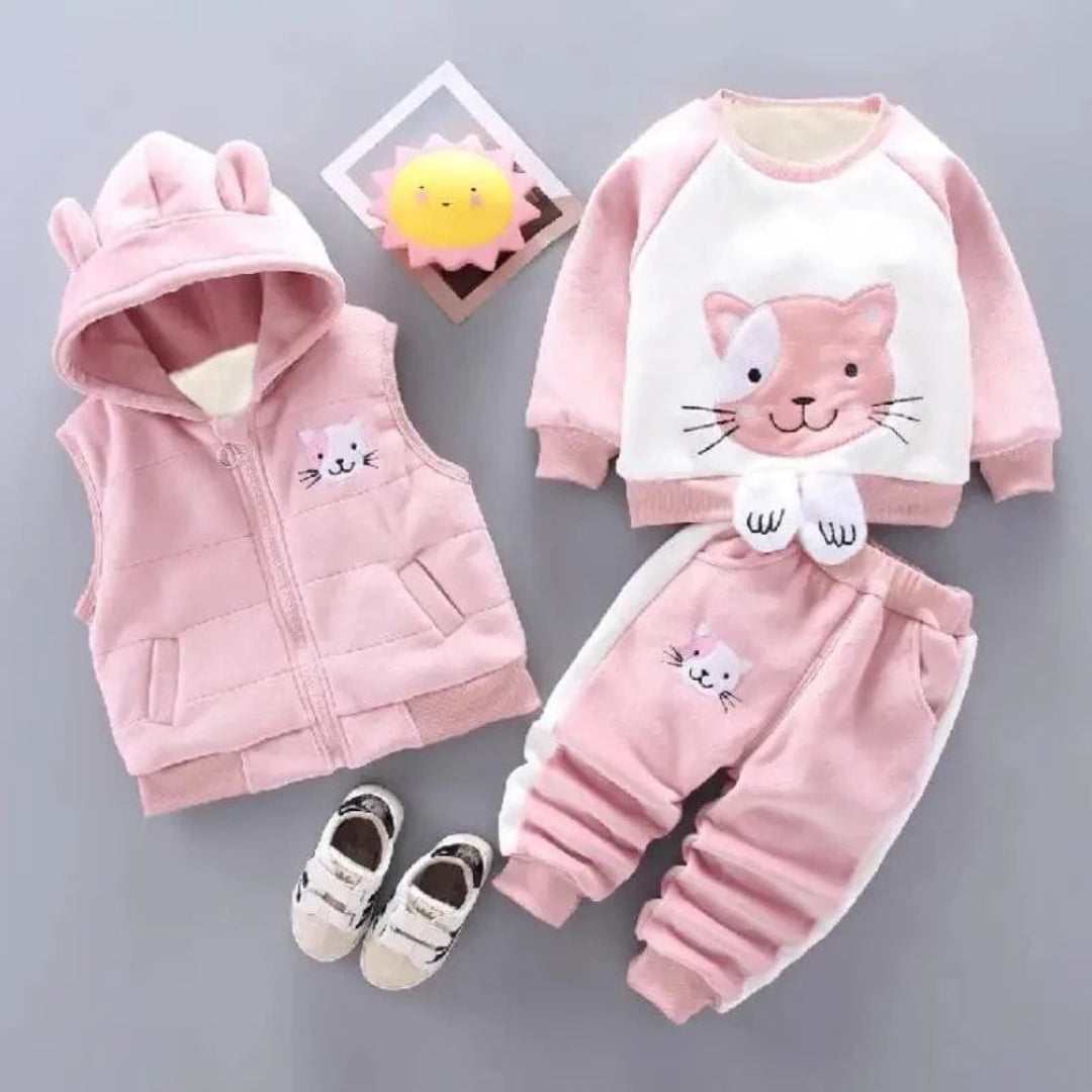 BearBuddy Babyset 3-teilig – Jacke, Weste und Hose