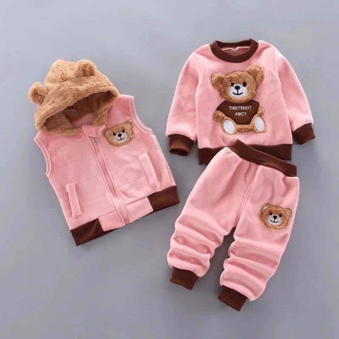 BearBuddy Babyset 3-teilig – Jacke, Weste und Hose
