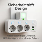 PowerGrid Mehrfachsteckdose mit USB und USB-C