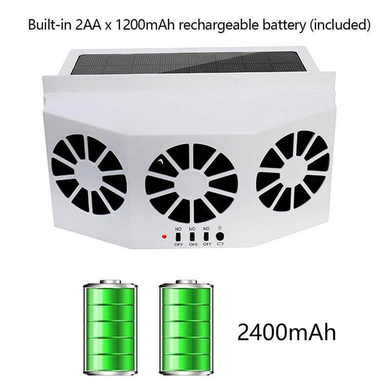 SolarVent AutoFresh bilventilator med solpanel til bilvindue