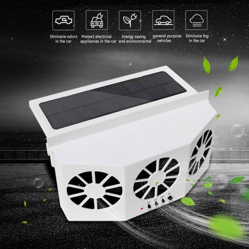 SolarVent AutoFresh bilventilator med solpanel til bilvindue