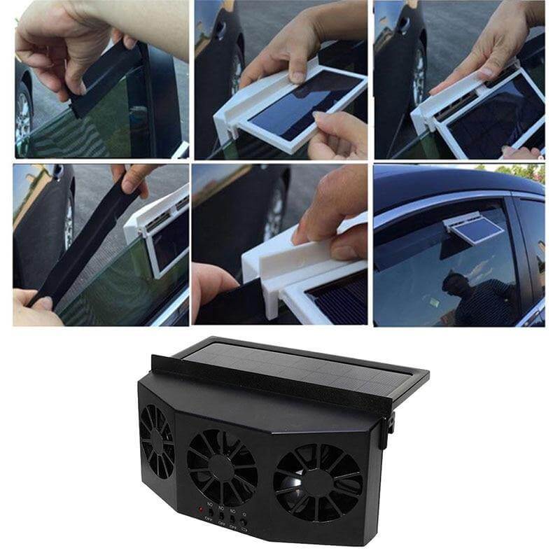 SolarVent AutoFresh bilventilator med solpanel til bilvindue