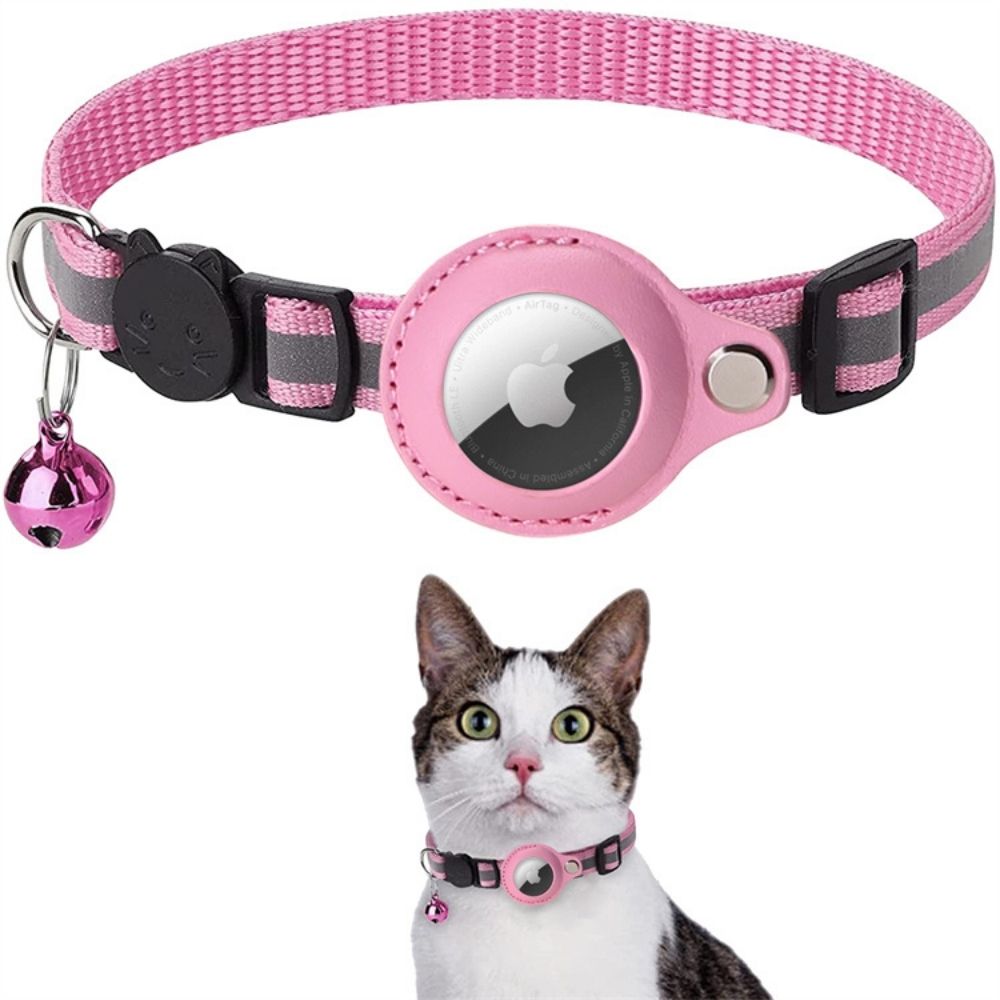 Reflektierendes Katzenhalsband mit Trackerhalter