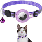 Reflektierendes Katzenhalsband mit Trackerhalter