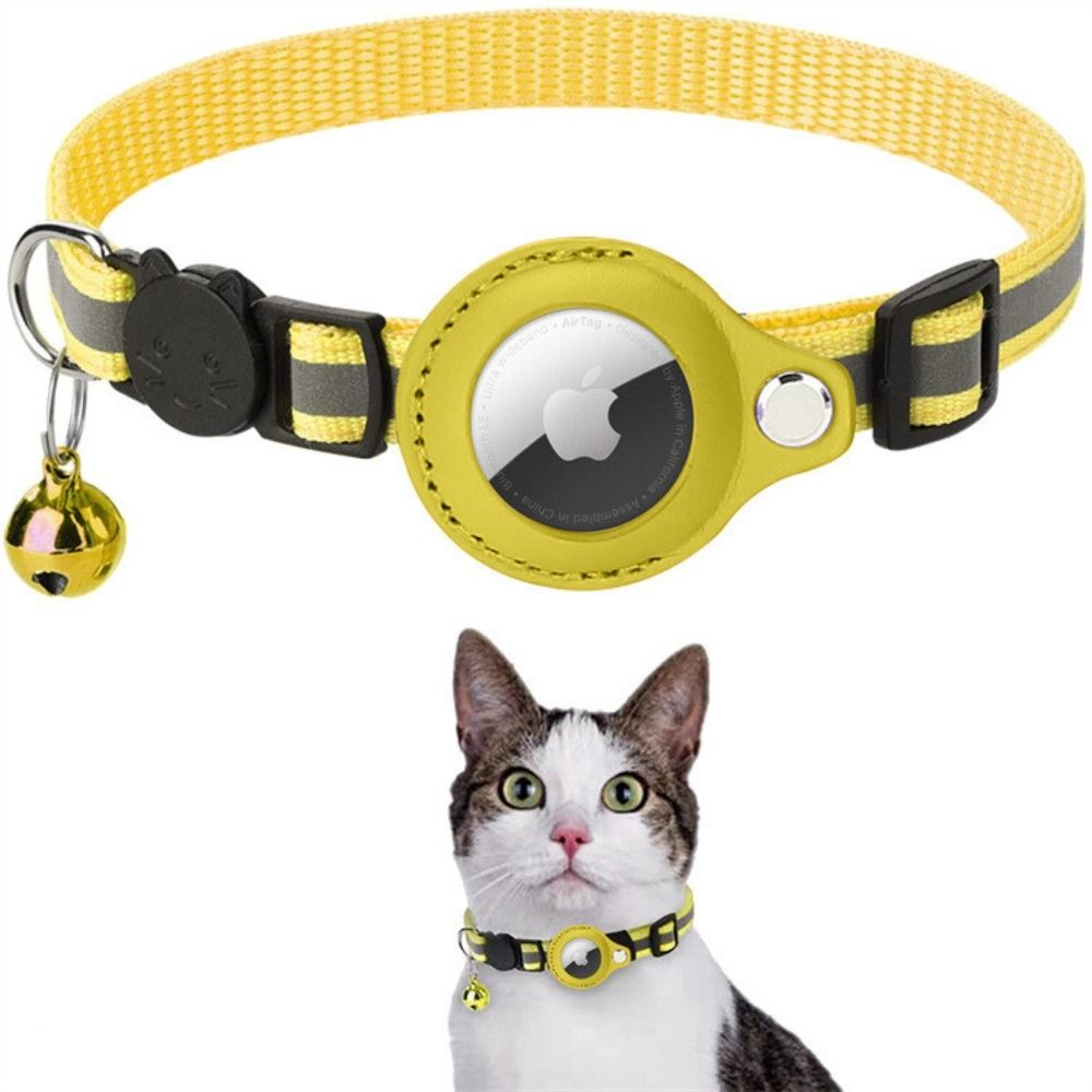 Reflektierendes Katzenhalsband mit Trackerhalter