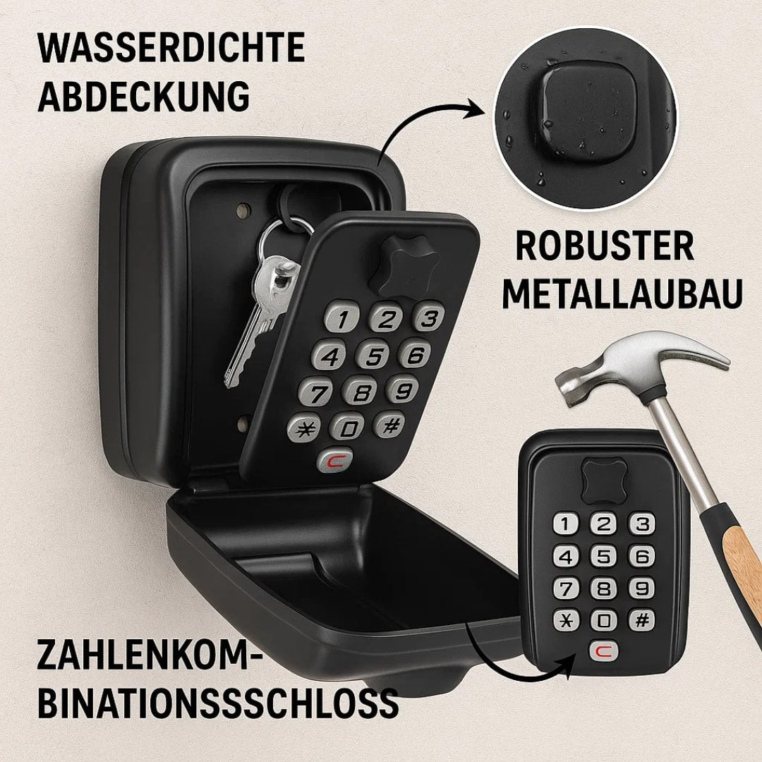 SchlüsselWächter sejf na klucze z kombinacją numeryczną do montażu na ścianie