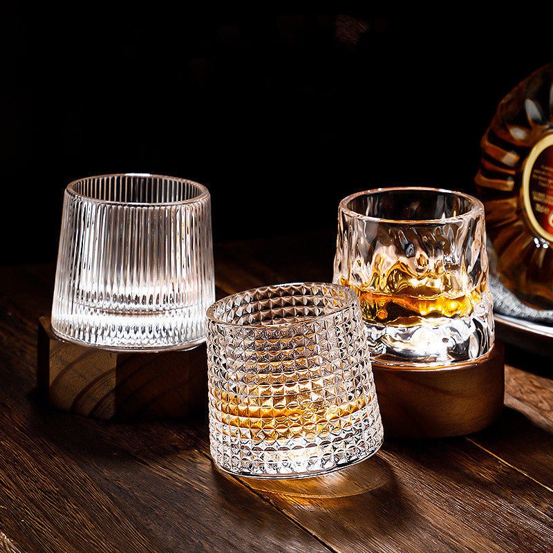 SpinCask Drehbare Whiskygläser aus Kristallglas 300 ml