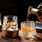 SpinCask obrotowe szklanki do whisky ze szkła kryształowego 300 ml