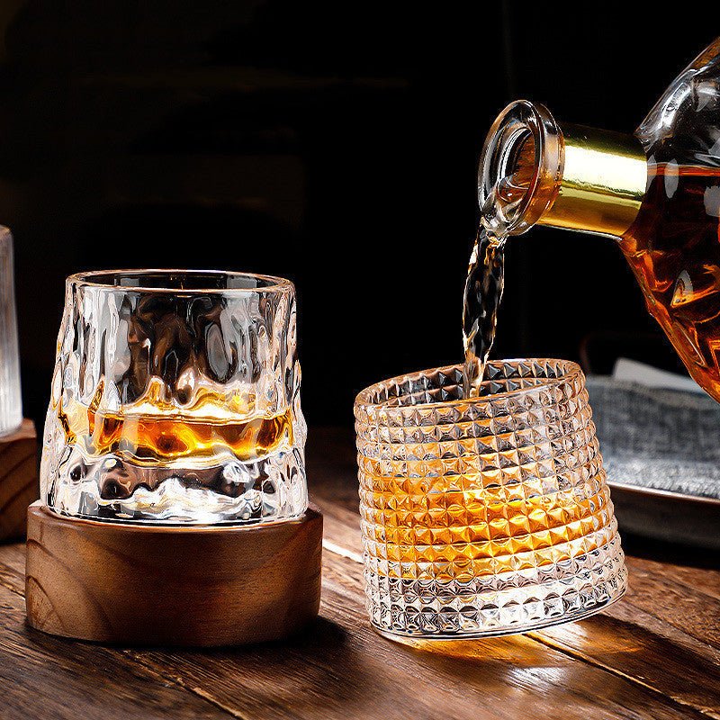 SpinCask obrotowe szklanki do whisky ze szkła kryształowego 300 ml