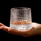 SpinCask obrotowe szklanki do whisky ze szkła kryształowego 300 ml