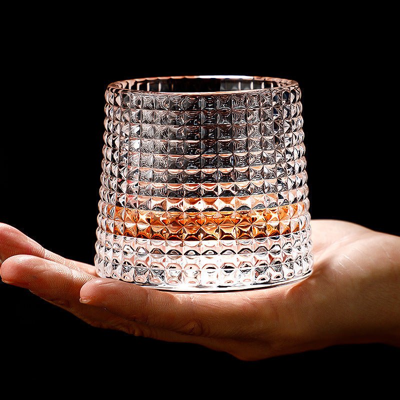 SpinCask obrotowe szklanki do whisky ze szkła kryształowego 300 ml