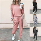 Lunavera Damen Zweiteiler mit weiter Hose Elegantes Freizeit-Set