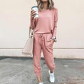Lunavera Damen Zweiteiler mit weiter Hose Elegantes Freizeit-Set