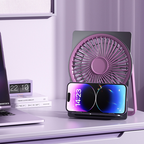 BreezeMate Mini USB bordventilator med batteri til kontor & hjem